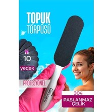 Najmaddin Mey Ithalat®  Çelik Topuk Törpüsü - 10 Yedekli Profesyonel Çelik Topuk Törpüsü Solingen Pr