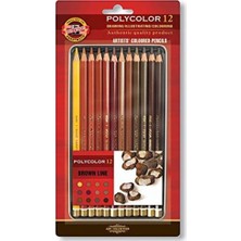 Koh-i-Noor Koh-I Noor Set Of Artist´s Coloured Pencils Kahverenk Lin