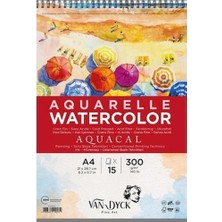 Van Dyck Sulu Boya Blok Aquacal Ince Dokulu Cldpres A4+Üst Sprl  15 Yp