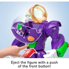 Imaginext Dc Super 'in Çekiçli Mekanik Robotu, 7,5 Cm'lik Aksiyon Figürü ve Aksesuar Seti, Fırlatıcılı ve Diskli 26,5 Cm'lik Oyuncak, JDL06