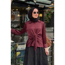 Clande Gömlek 2601-3015 Bordo