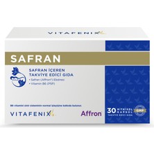 Vitafenix Vitafenx Safran 30 Kapsül Safran Ekstresi ve B6 Vitamini Içeren Takviye Edici Gıda