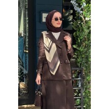 Miss Dalida Keten Ceket 2268257 Kakao Kahve