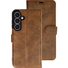 Arel Tech Store Samsung Galaxy S26 Plus Trend S Plus Kapaklı Kılıf - Taba ARLSTRTCH-MPA3256