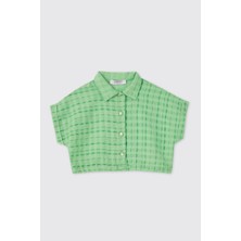 Panço Kız Bebek Yeşil Gömlek