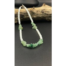 Magicgrange Doğaltaş Kadın Kolye – Firuze, Ametist, Sitrin, Aventurin, Pembe Kuvars, Jasper – El Yapımı Minimal Şık Tak