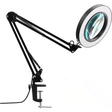 Smayling Büyüteçli LED Masa Lambası – 5x Hd Optik Cam, 3 Işık Modu, Ayarlanabilir Kol, USB Güç, Mandallı Masa Tipi Çalışma ve Hobi Lambası – Elektronik, Makyaj, Okuma, Modelleme Için