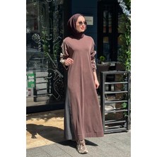 Naki & Mascara Elbise 26MY5109 Kahve