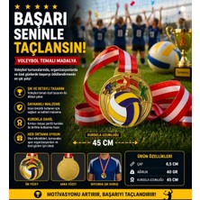 Avessa Mad-Vol-1 Voleybol Figürlü Madalya 6,5 cm