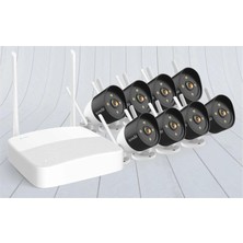 Tenda K8W-3TC 8 Kanal Nvr Kayıt Cihazı + 8 Adet Outdor Ip Wifi Bullet Kamera Set