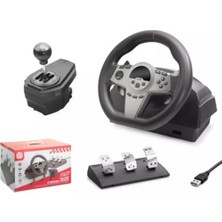 Nodar ND757 Direksiyon Seti Siyah 270° Ps4-Ps3-Pc-Xbox One-N-Sw-Xbox Series-S P4 Slim P4 Pro Siyah