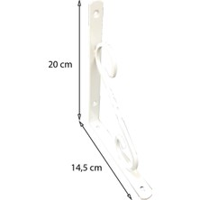 Chic Haven Ferforje Raf Altı No:2 Beyaz