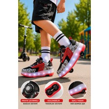 Muggo Flow Çocuk Işıklı Patenli Tekerlekli Sneaker Spor Ayakkabı