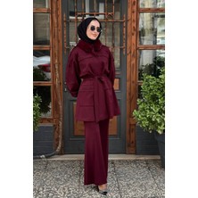 Jamila Sarah Jamıla Sarah Elva Pantolonlu Takım FW26-9242 Bordo