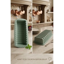 Silicorner Silikon Baton Kek Kalıbı Mint Yeşili