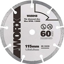 WA5048 115X9,5MM, Seramik, Mermer Kesme Soketli Daire Testere Bıçağı