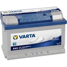 Varta Dynamic Slı E43 12 Volt 72 Amper Akü Alçak Tip