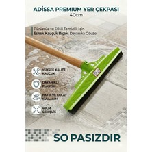 Adissa Premium Yeşil Çekpas Çekçek Yersil Ucu 40 cm Sağlam Kauçuk Dayanıklı Plastik (Sap Hariçtir)