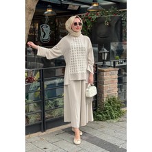 Naki & Mascara Pantolonlu Takım 26MY2154T Bej