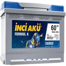 İnci 12 Volt 60 Amper Inci Akü. Güncel - Yeni Üretim.!!