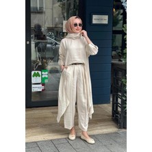 Qooq Axis Pantolonlu Takım 26SS221T Bej