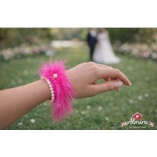 Almira Ev Sanatları Pembe Nedime Bilekliği, Bride To Be, Bekarlığa Veda Partisi, Düğün, Kına Gecesi Bileklik 10 Adet
