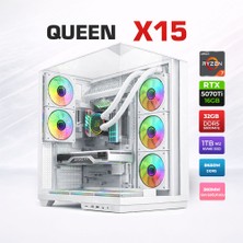 Xaser Queen X15 Ryzen 7 9800X3D 32GB Ddr5 Ram 1tb M.2 Nvme SSD 16GB RTX5070TI Sıvı Soğutmalı Oyuncu Bilgisayarı
