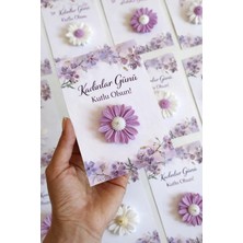Çağıl Candles Papatya Kadınlar Günü Kartlı Mum 5 Adet