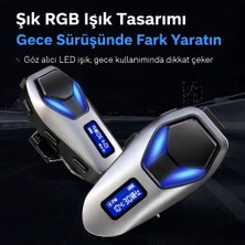 Azurtech K13 Bluetooth Motosiklet Kask Kulaklığı | Intercom 2 Kişi Konuşma | Su Geçirmez | Müzik & Çağrı Destekli