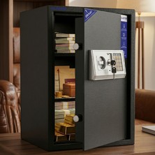 Closter CLP-501 Yüksek Kaliteli Büyük Boy Çelik Para Kasası 50X35X30 cm