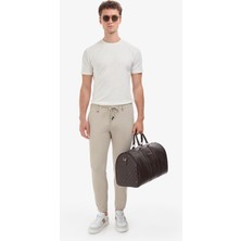 Pierre Cardin Bej Ex. Slim Fit Beli Kordonlu Klasik Jogger Pantolon 50325158-VR012