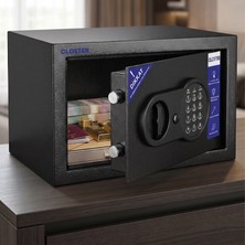 Closter CS-202 Yüksek Kaliteli Ev Tipi Çelik Para Kasası 20X31X20 cm