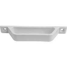 Pvc ve Alüminyum Sineklik Tutamağı Beyaz Plastik D Kol Kulp 12CM