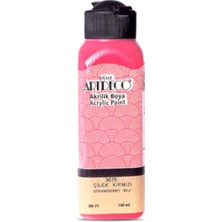 Artdeco Akrilik Boya Çilek Kırmızı 140 ml 4 Adet Özel Renkli Sanatsal Malzeme