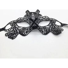 Midas Toptan Home Siyah Dantel Işlemeli Balo Maskesi 11 No