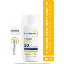 Bioderma Photoderm Xdefense SPF50+ Tüm Cilt Tipleri Antioksidan Etkili Akışkan Güneş Kremi Renksiz 40 ml