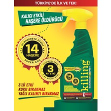 Killing Max Sprey 500 ml – Böcek İlacı Karınca 3 Ay Etkili 14 Haşere Hamam Böceği Pire Tahtakurusu