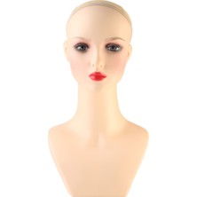 Chic Haven Yeni Makyajlı Uzun Peruk Kafa Mankeni