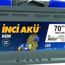 İnci Akü Inci Akü 70 Ah Agm Serisi