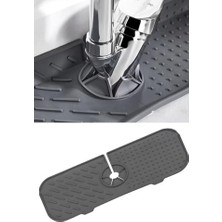 Elastik Musluk Mat Su Tutucu Düzenleyici Silikon Kaydırmaz Mutfak Banyo Lavabo Tezgah Üstü Matı