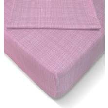 120X200 cm Lastikli Çarşaf Seti - Pembe AT7607