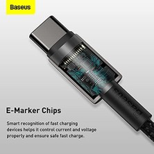 Tungsten Hızlı Şarj Kablosu Type-C To Type-C 100W, 2m, Siyah