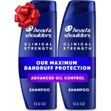 Head & Shoulders Klinik Güçte Kepek Şampuanı Ikili Paket, Ferahlatıcı Narenciye Özlü Gelişmiş Yağ Kontrolü, Her Biri 13,5 Oz.