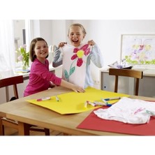 17 Funtastıcs Textıle Fun Çocuklar Için Tekstil Kalemi - Sarı, Kahverengi, Mavi, Kırmızı, Yeşil - 5'li Kalem Seti - 2-3 mm Yuvarlak Uç