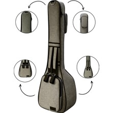 Erga Müzik Profesyonel Su Geçirmez Pedli Soft Case Uzun Sap Bağlama Çantası Saz Kılıfı