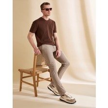 Pierre Cardin Koyu Bej Ex. Slim Fit Beli Kordonlu Klasik Jogger Pantolon 50325158-VR011