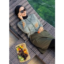 Mayovera Kapalı Mayo- Haki Deniz Kabuğu