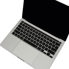 Klavye Koruyucu Silikon Film Us Ingilizce Amerikan-Return-Enter-Için Türkçe Çeviri Baskı Touchbar Pro 13-16 Inç A2251 A2289 A2338 A2141 Uyumlu, Ultra Ince Yıkanabilir Siyah