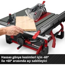 Tezgah Testeres Te-Ts 10 T (2000 W, 89 mm Kesme Yüksekliği, Ø 254 mm Testere Bıçağı, Tezgah Genişliği Uzatması, Açılı Durdurma, Paralel Durdurma, Itme Çubuğu, Toz Emiş Bağlantısı)