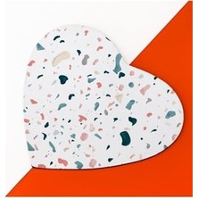 Efektli Şık Tasarım Kalp Mousepad - Mouse Pad - Fare Altlığı